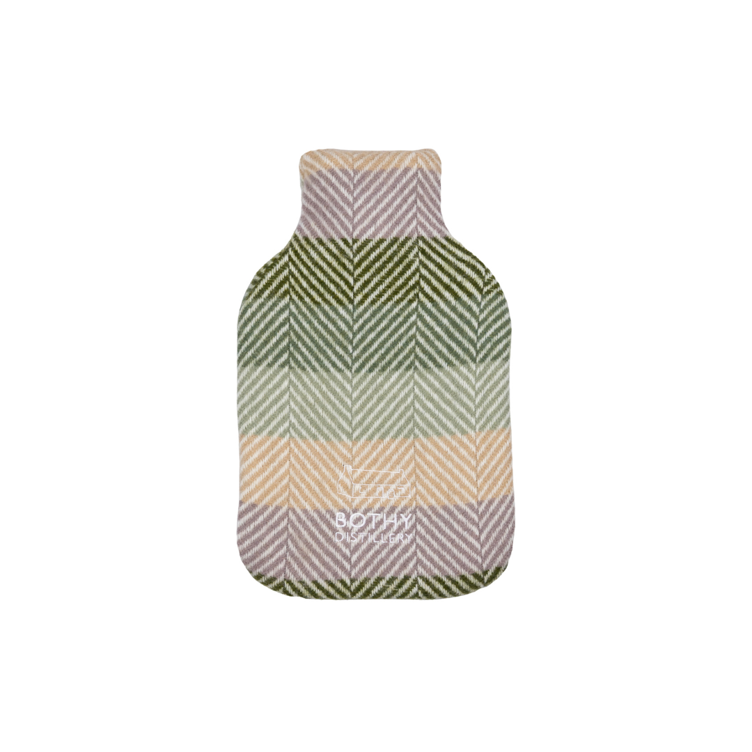Bothy Distillery Luxury Tartan Hot Water Bottle – Scottish Wool Cover