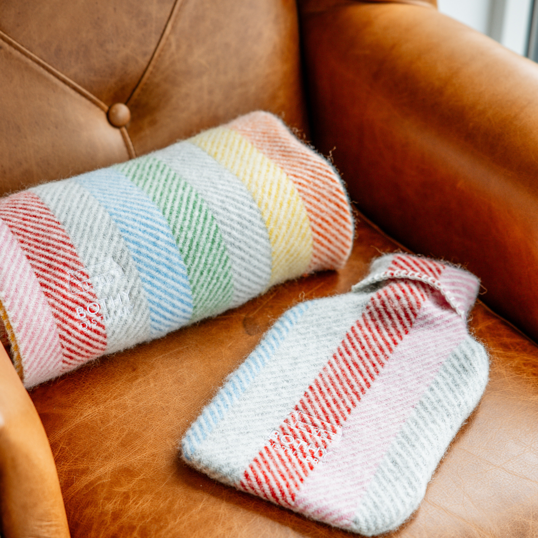 Bothy Distillery Luxury Tartan Hot Water Bottle – Scottish Wool Cover