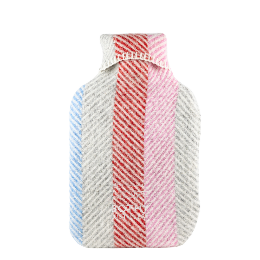 Bothy Distillery Luxury Tartan Hot Water Bottle – Scottish Wool Cover